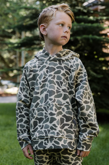 Youth - Fleece Hoodie - Classic Deer Camo