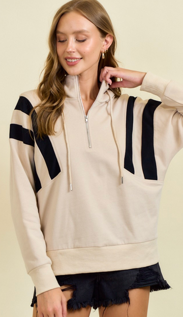 Colorblock Zip Up Hoodie