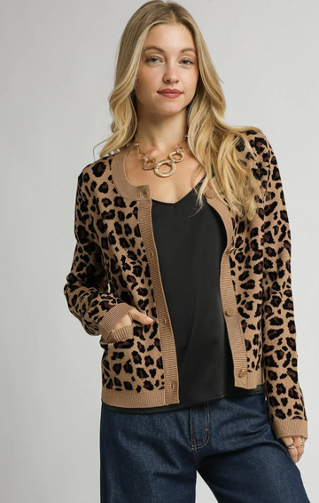 Leopard Print Cardigan