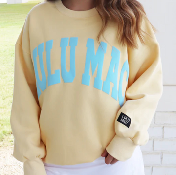 LuLu Mac Sweatshirt | Butter/Light Blue