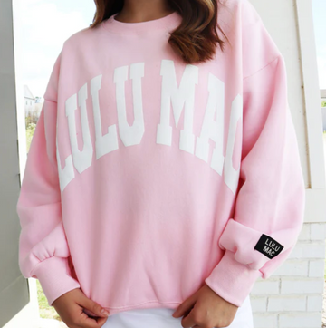 Lulu Mac Sweatshirt | Light Pink/White