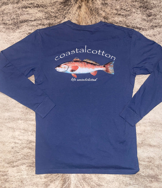 Coastal Cotton "Red Fish" L/S