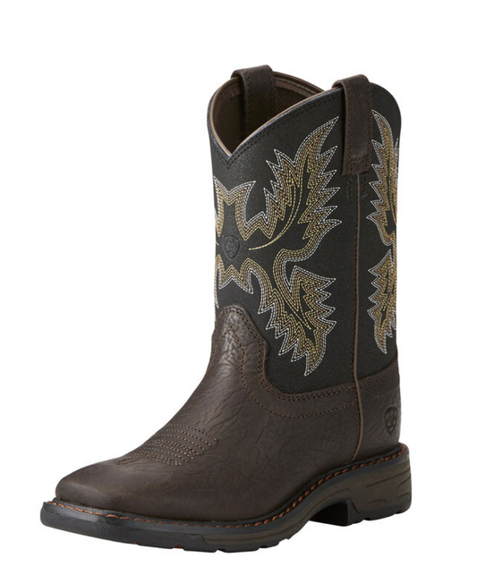 Ariat - WorkHog Square Toe Cowboy Boots - Brown/Black - #10021452
