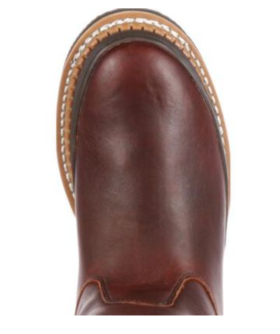 Georgia Boot - Wellington Pull-On Work Boot - Soggy Brown - G4274
