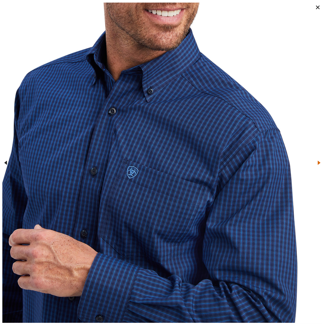 Ariat -10041548- Pro Series Nelson Classic Fit Shirt- Maritime Blue