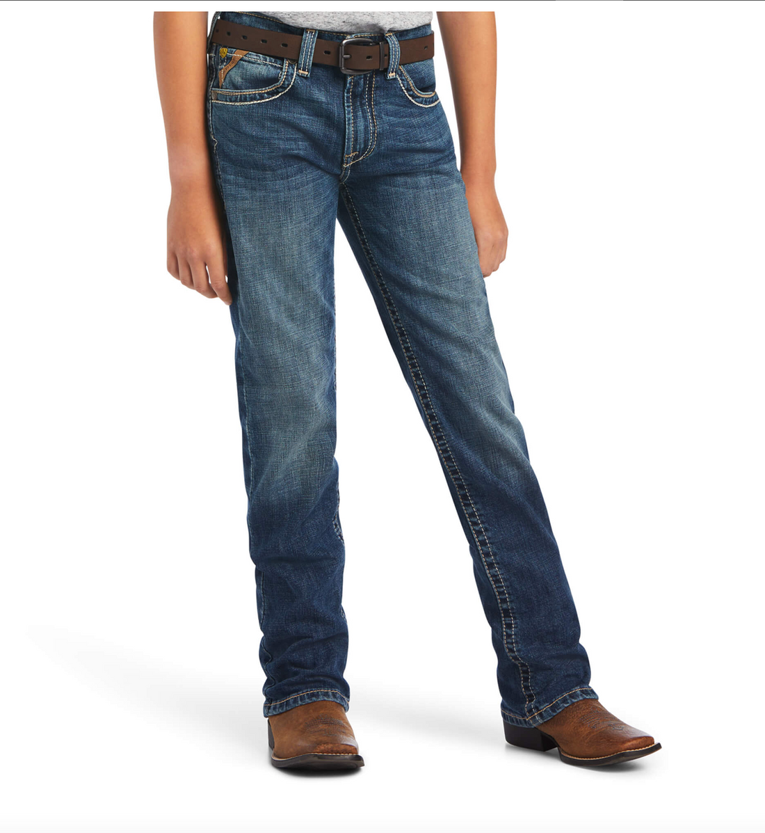 Ariat -10040502- B5 Slim Wilson Stackable Straight Leg Jean- Wave