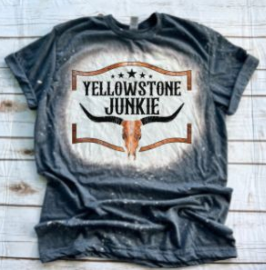 Yellowstone Junkie Bleached Sublimation t-shirt