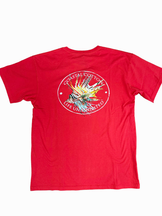 Coastal Cotton Red Lionfish T-Shirt