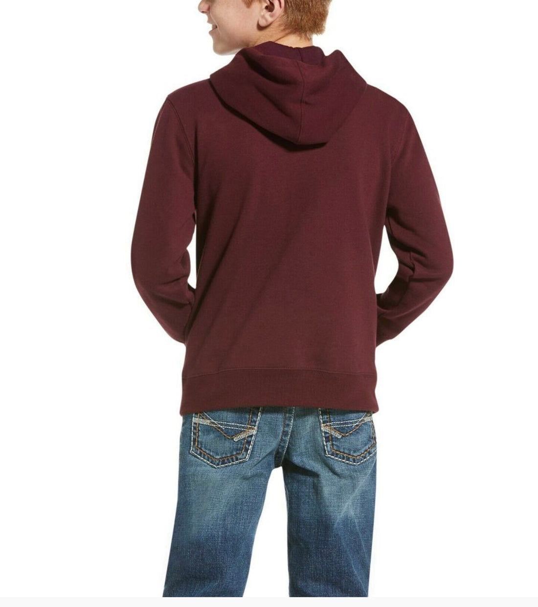 Ariat - Boy’s Digi Logo Malbec Hoodie - #10033565