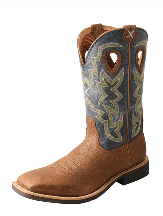 TWISTED X - MTH0026 - MEN'S TOP HAND WESTERN BOOTS - WIDE SQUARE TOE