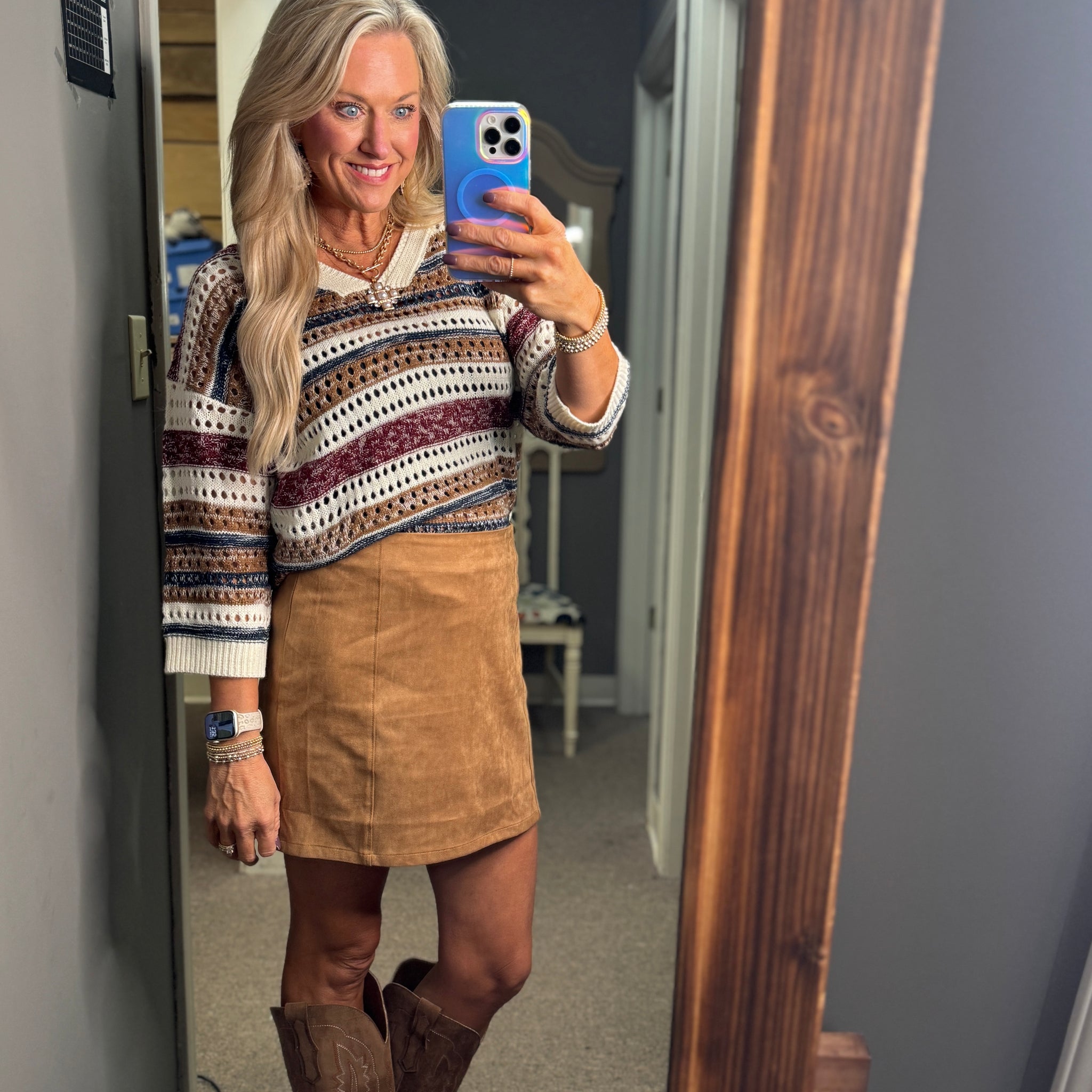 Vibrant Contrast Sweater