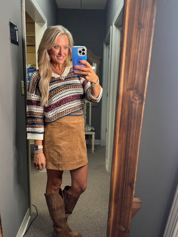 Vibrant Contrast Sweater