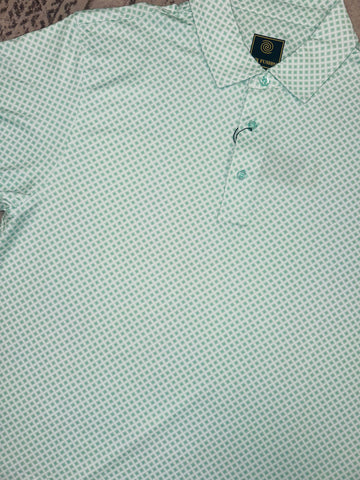 Mini Squares Print Polo