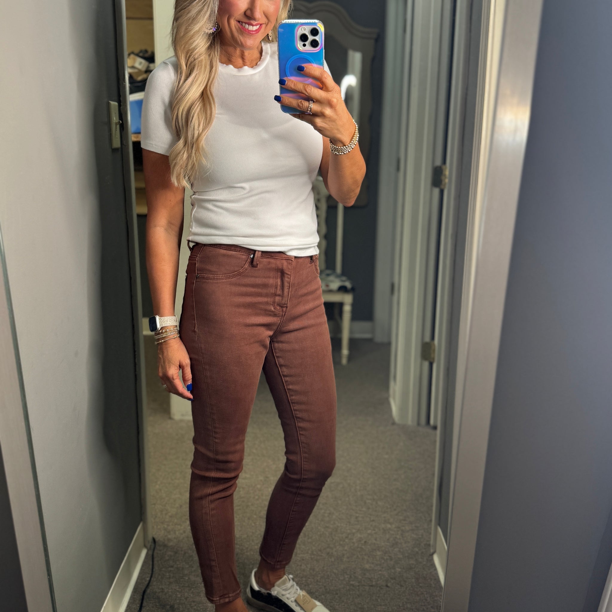 High Rise Skinny Pants