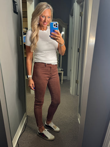 High Rise Skinny Pants