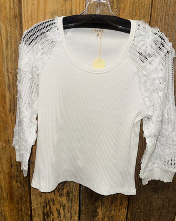 3D Floral Applique Top