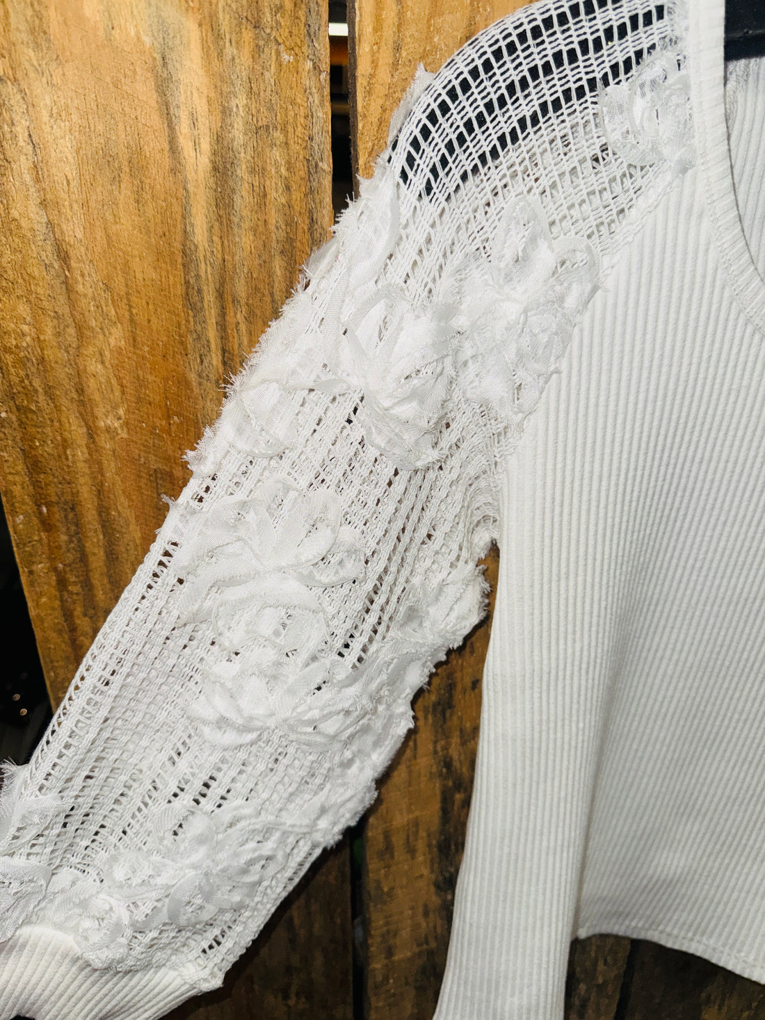 3D Floral Applique Top