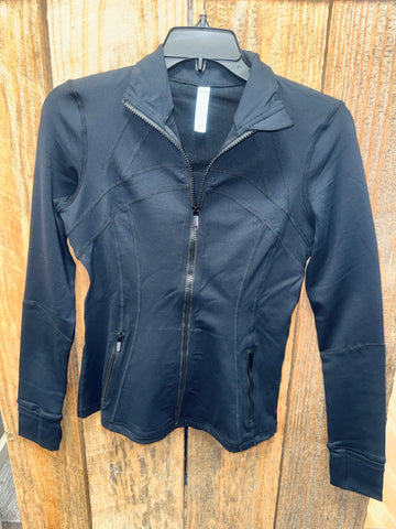 Women's Black Full Zip Jacket