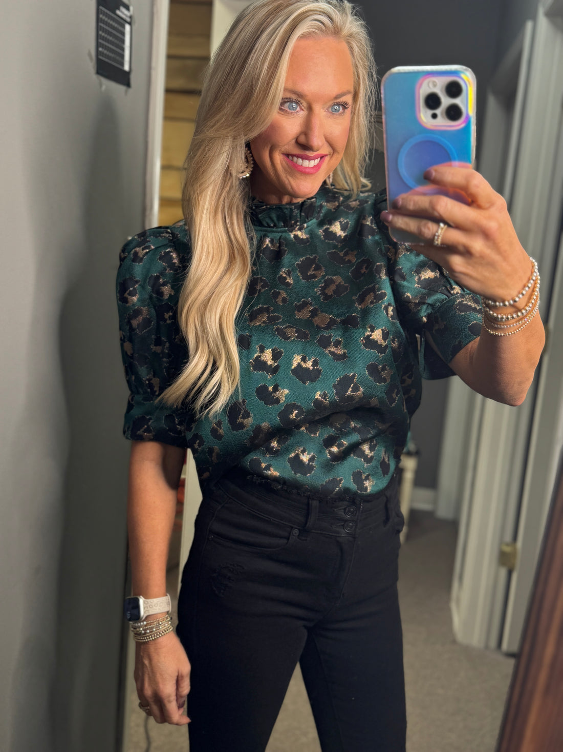 Stunning Hints Of Metallic Top