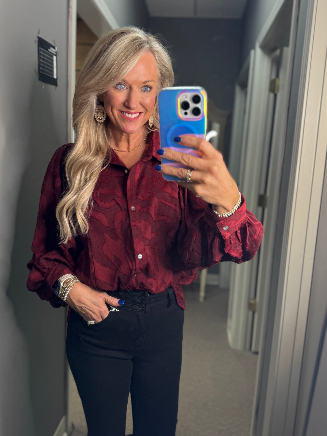 Swirling Elegance Blouse
