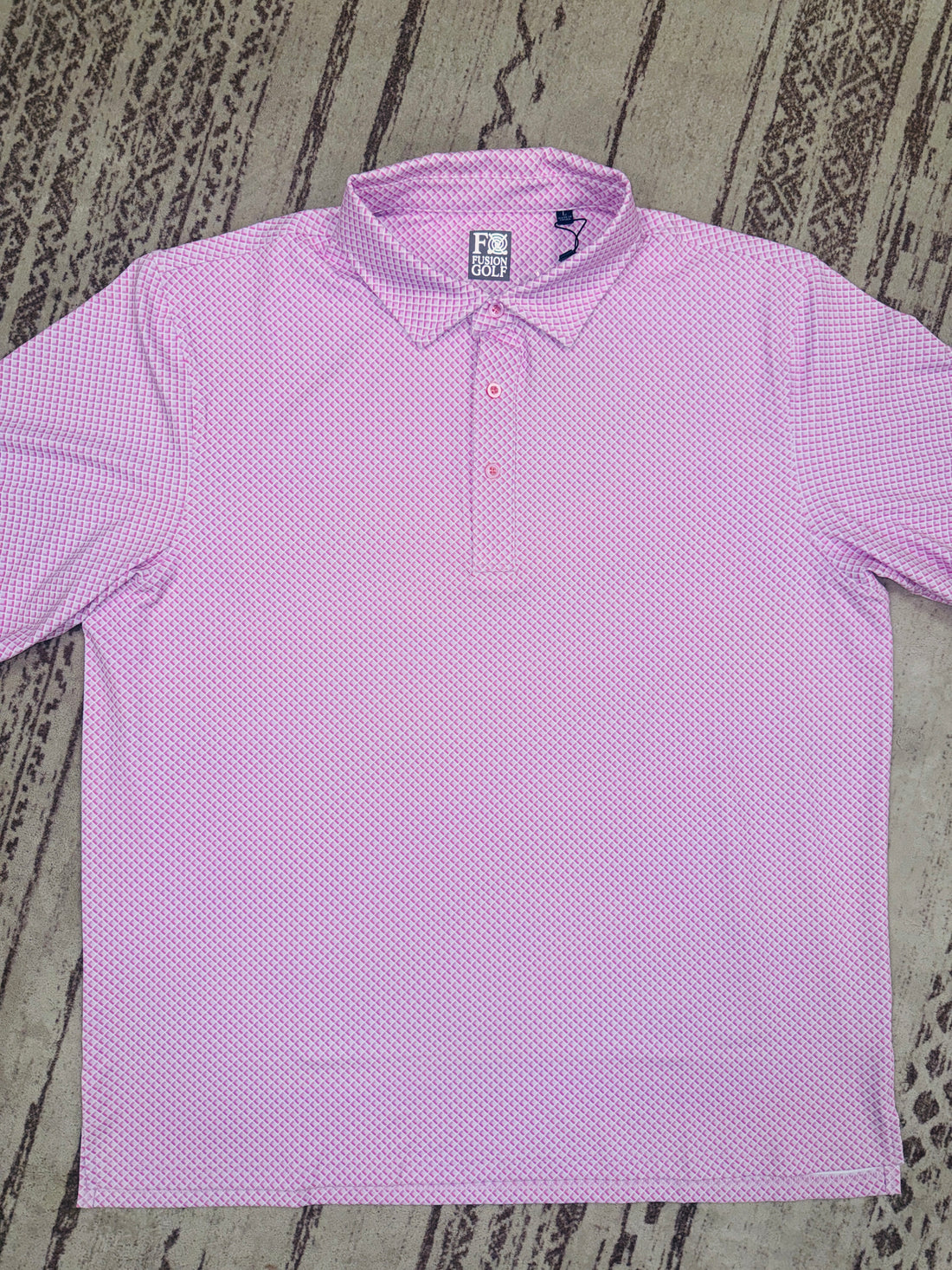 Shady Pane Print Polo