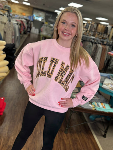 LuLu Mac Sweatshirt | Pink | Leopard