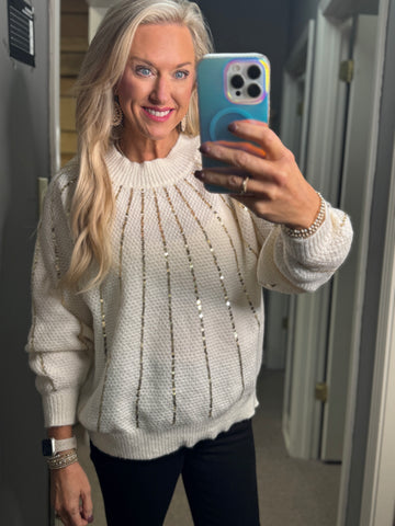 Add The Gold Sparkle Top