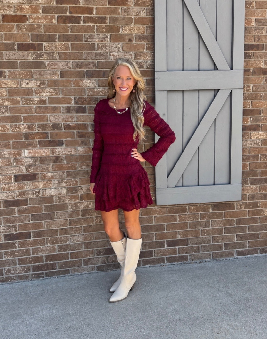 Romantic Rich Ruffled Tiered Dress
