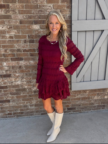 Romantic Rich Ruffled Tiered Dress