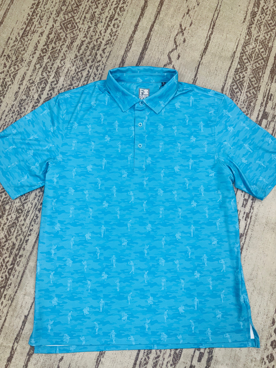 Golfing Men Camo Print Polo