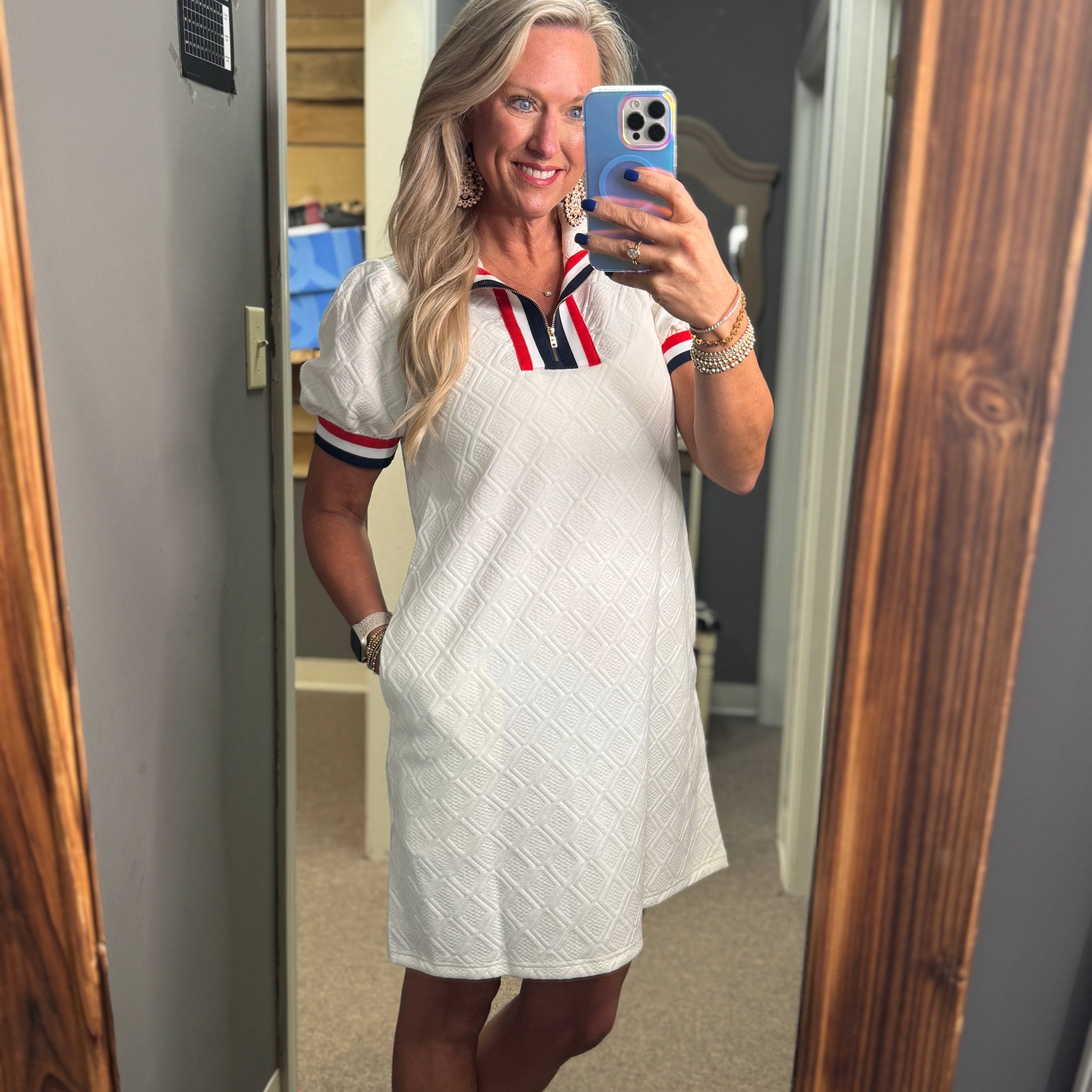 Game Day Textured Dress