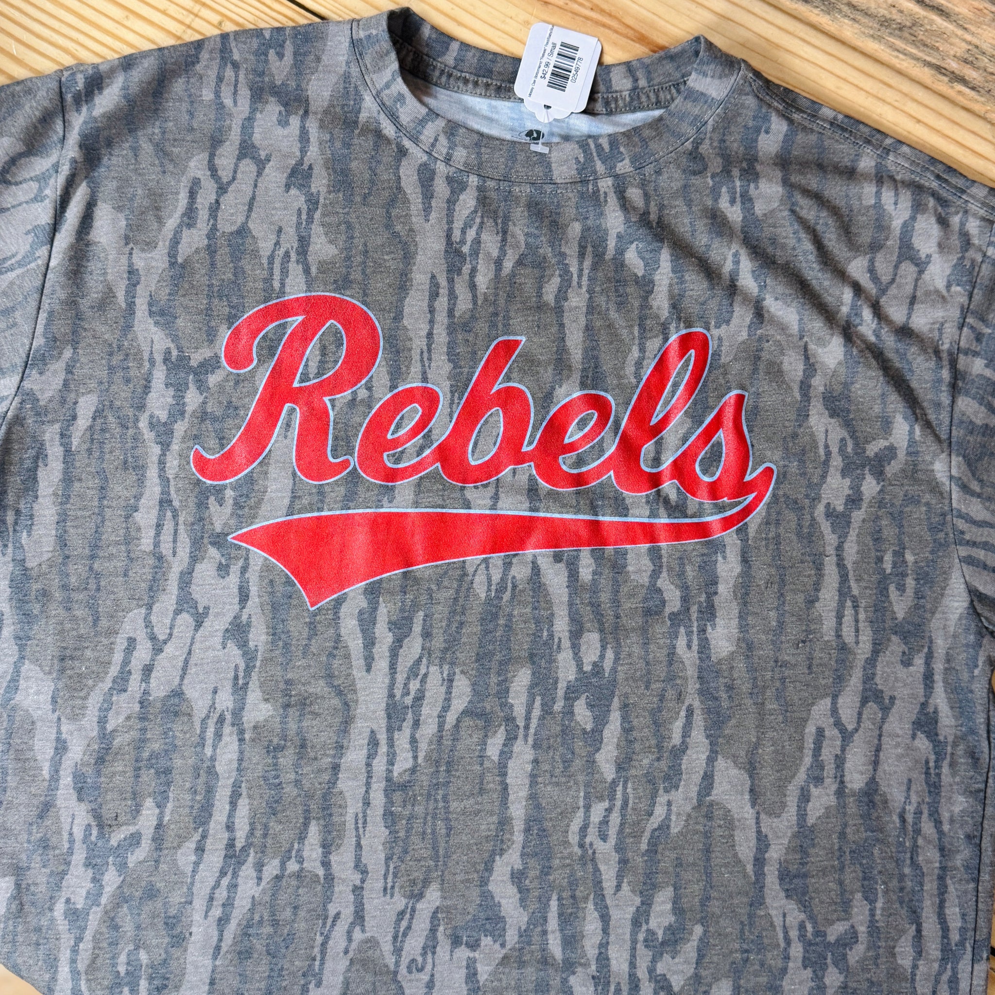 Mossy Oak Bottomland "Rebels" Red/BabyBlue T-Shirt