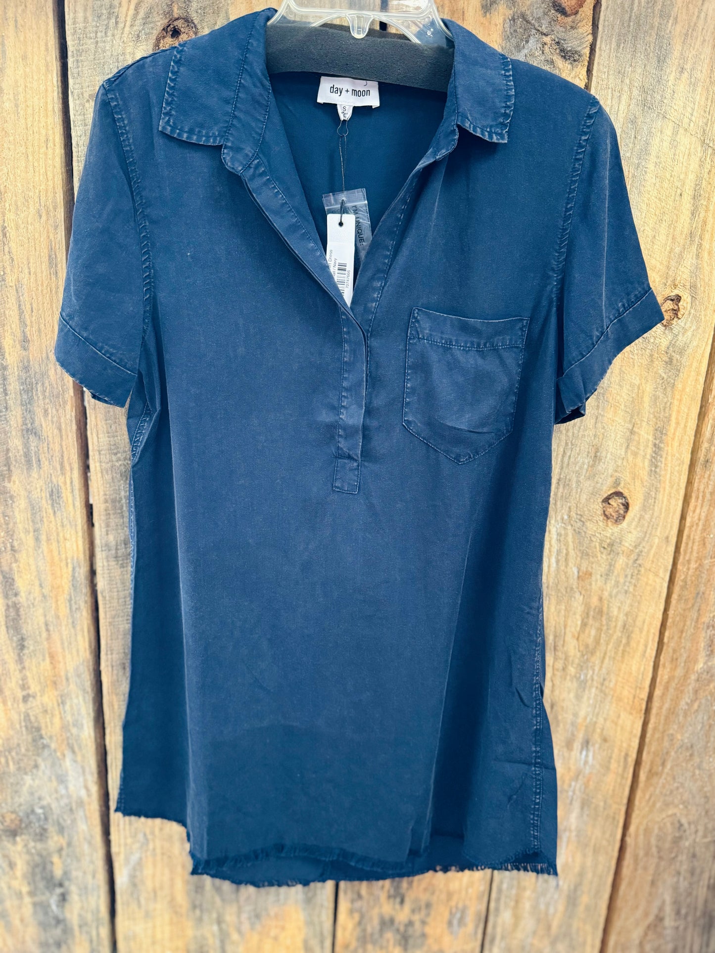 Washed Denim Shirt Dress