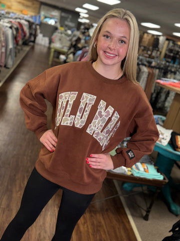 LuLu Mac Sweatshirt | Brown | Camo