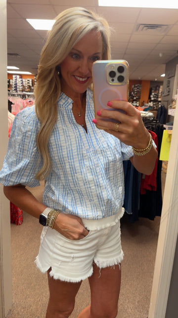 Charming Embroidered Floral Top