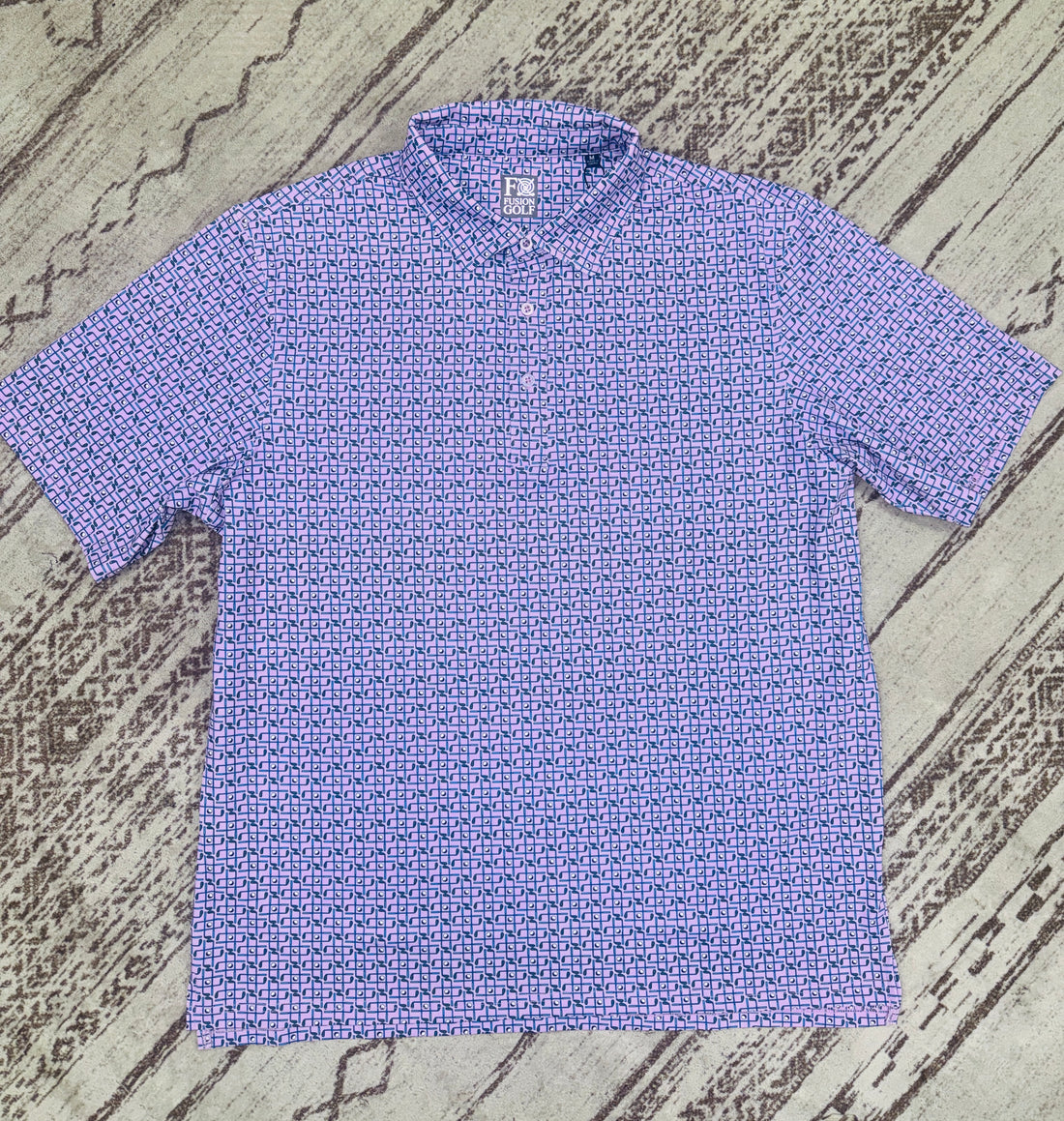 Tic Tac Toe Print Polo
