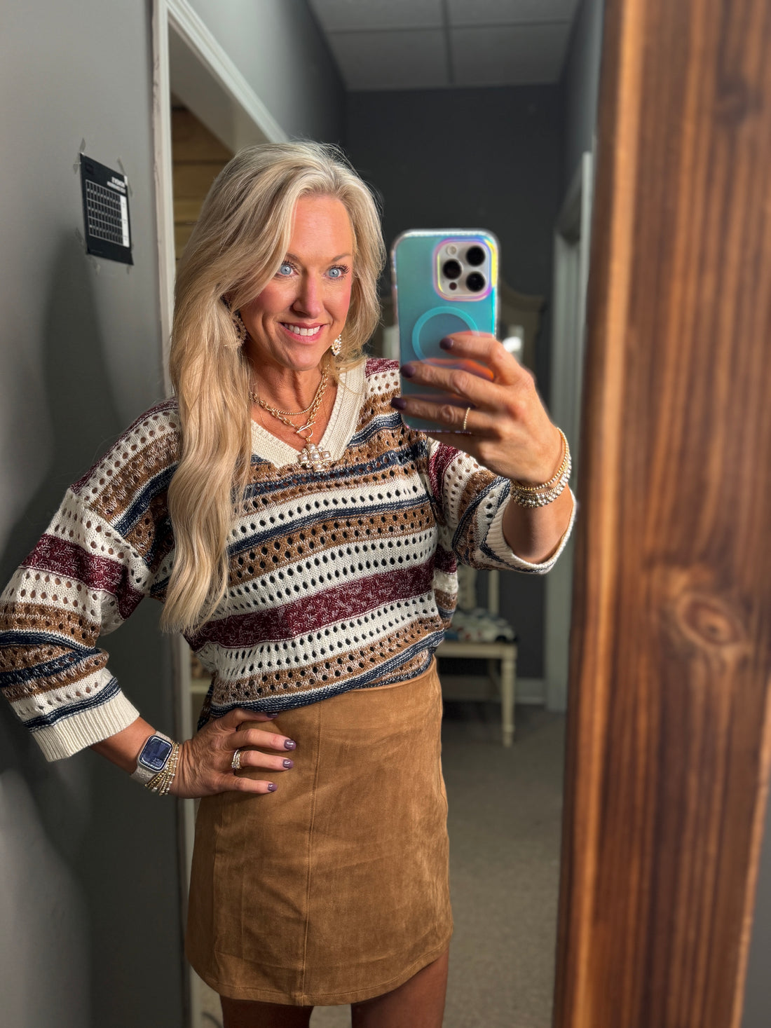 Vibrant Contrast Sweater