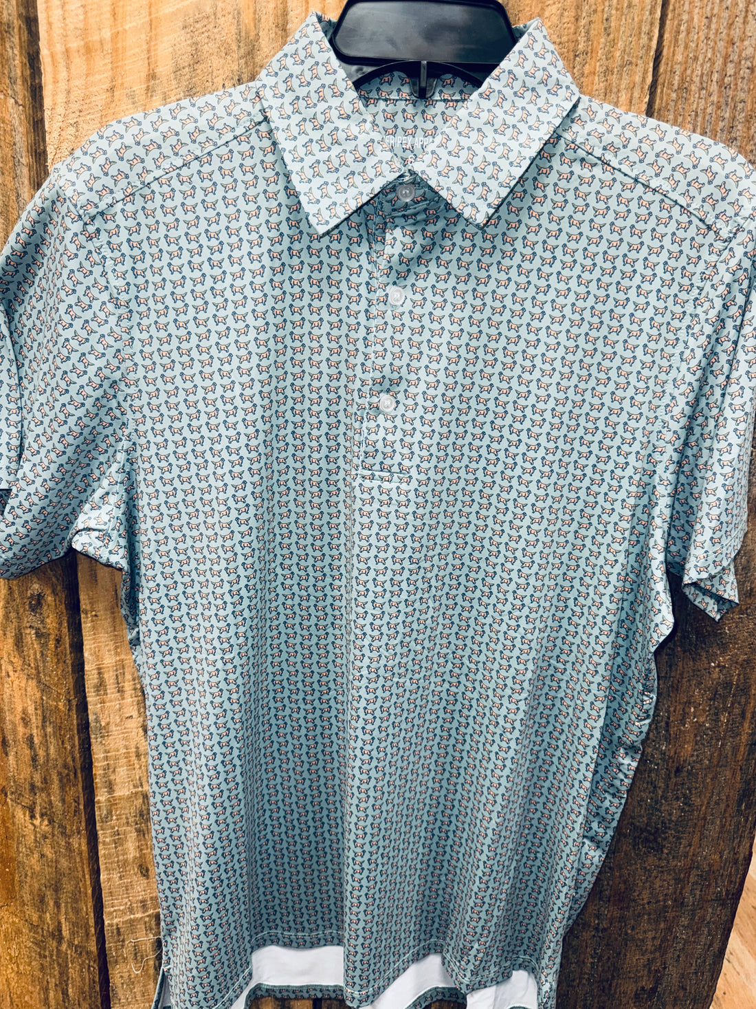 Men's Golden Retriever Print Polo