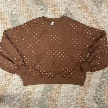 Polka Dot Pullover Top