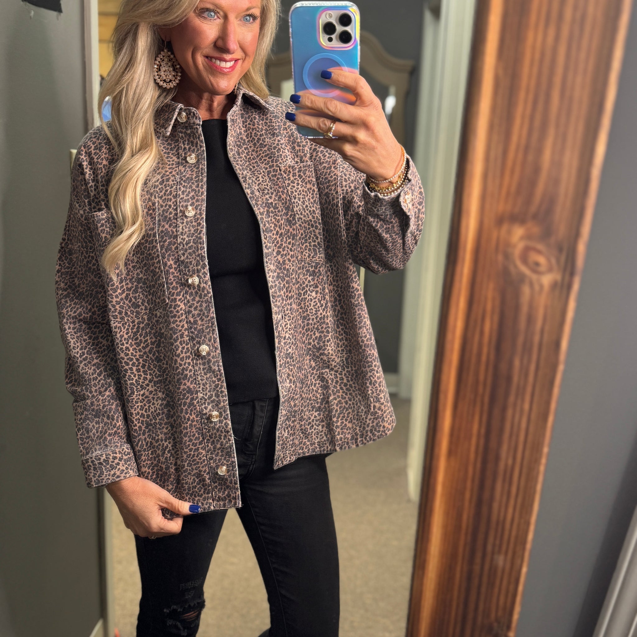 Leopard Twill Jacket