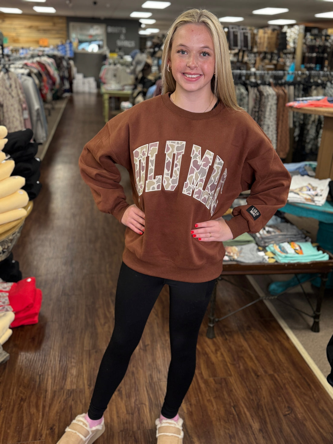 LuLu Mac Sweatshirt | Brown | Camo