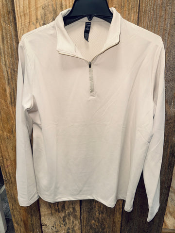 Men's Khaki 1/4 Zip Pullover