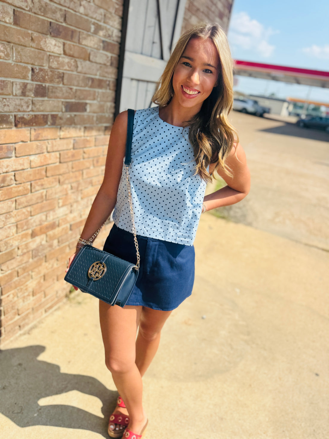 Game Day Polka Dot Top