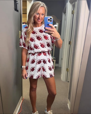 Football Sequin Pattern Set
