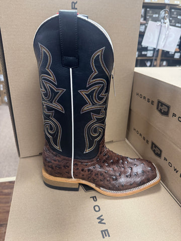Horse Power HP2504 Brown Ostrich Print Boot