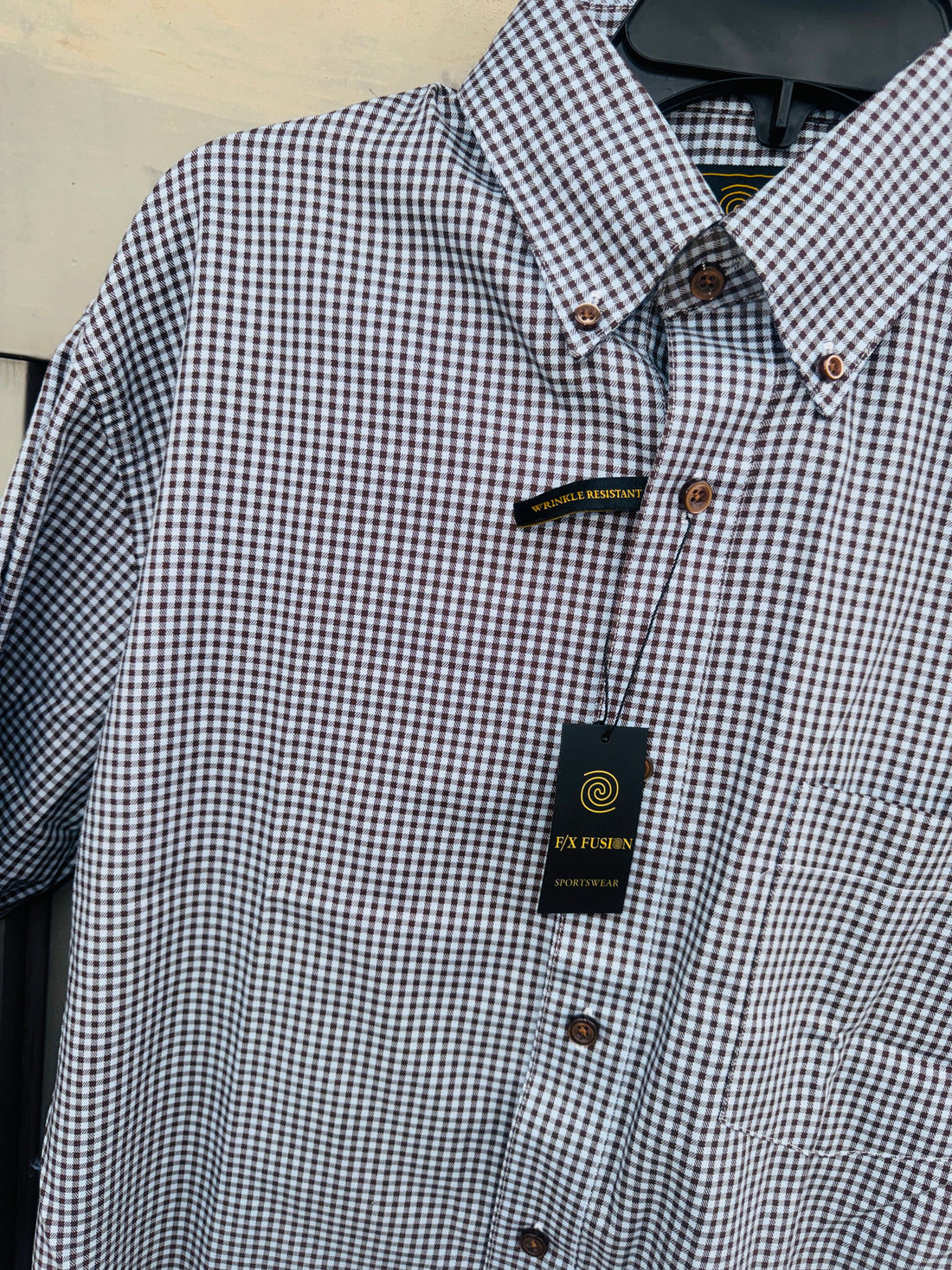 Men's L/S Mini Check Shirt