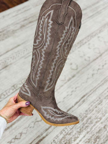 Tess - Samara Stitch Western Tall Boots