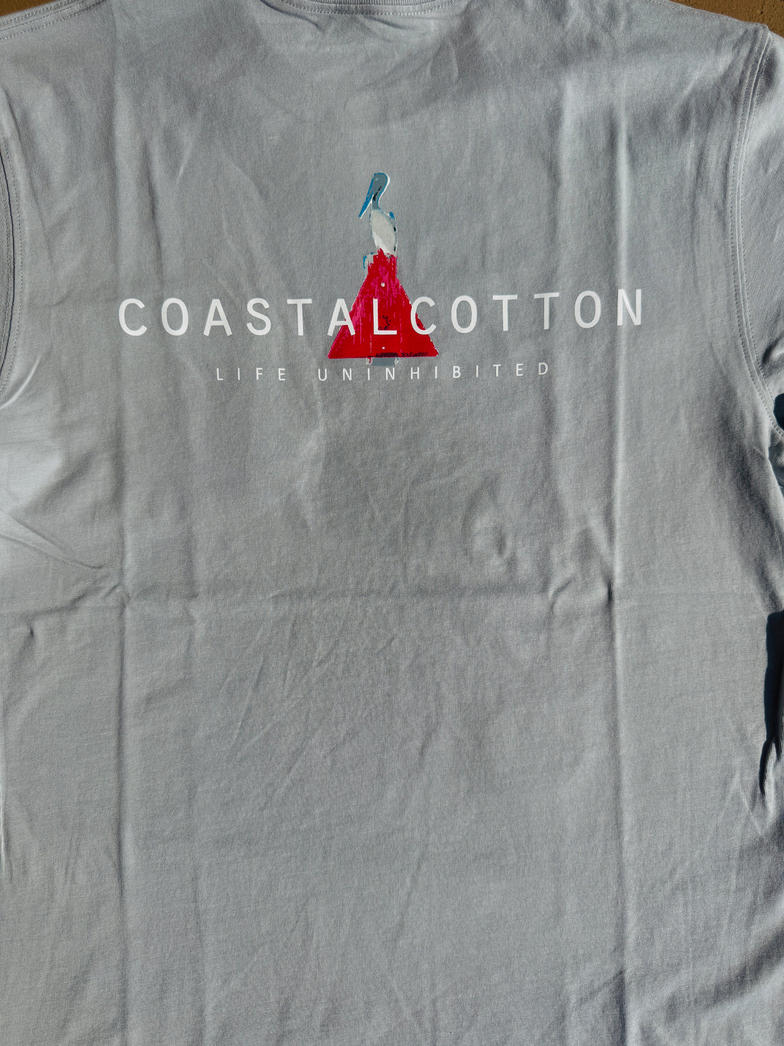 Coastal Cotton Grey Channel T-Shirt