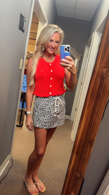 Leopard Skort