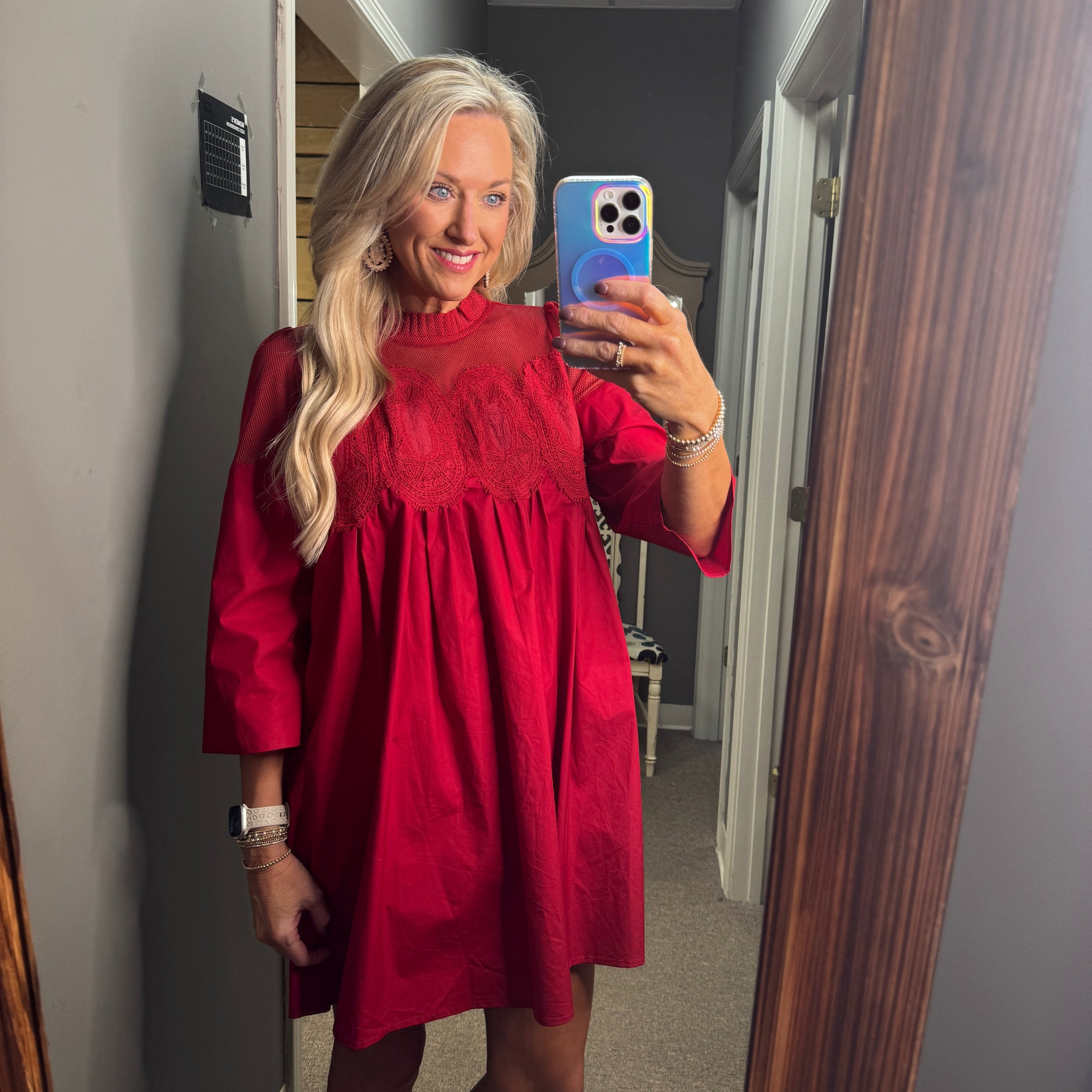 Crochet Lace Babydoll Dress